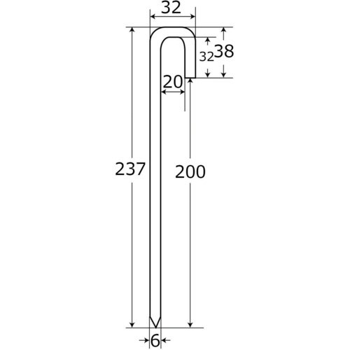 WAKI J型アンカー BK−290 6X200