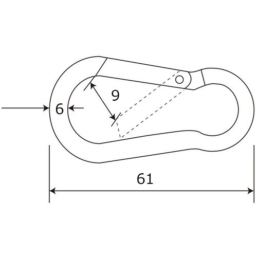 WAKI スプリングフック 15−401 6X60