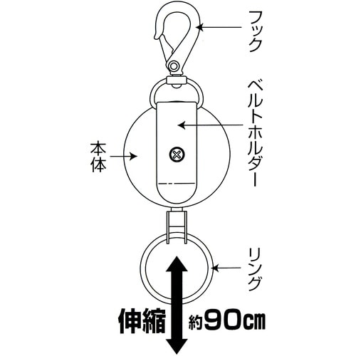 WAKI キーリール IB−131 ステンレス鏡面