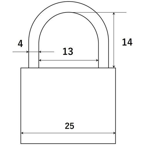 WAKI 南京錠 バラ IB−056 25MM