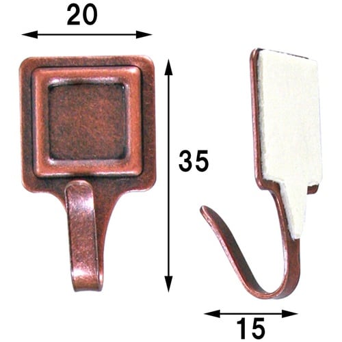 WAKI 粘着フック KYH305カクガタ W 5