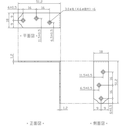 WAKI ユニクロ隅金 金折 BK−034 50