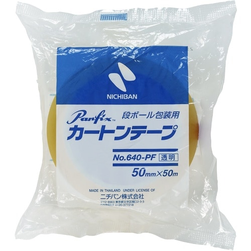 ニチバン カートンテープ640PF透明−50mmX