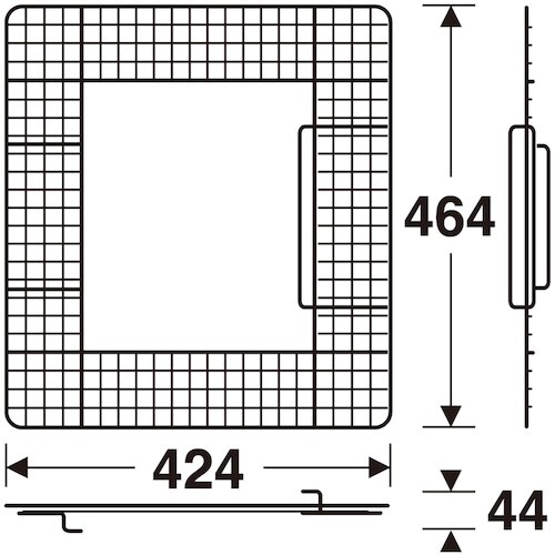 テラモト 吸殻入れ2用ワイヤーテーブル