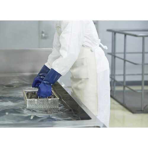 SHOWA 耐薬品手袋 CS700 ブルー Sサイ