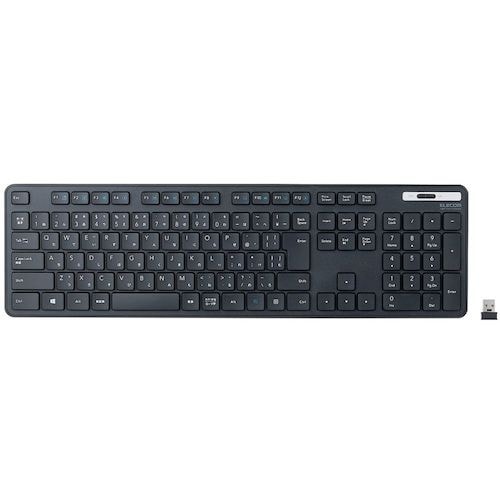 ELECOM 無線キーボード 薄型 メンブレン式