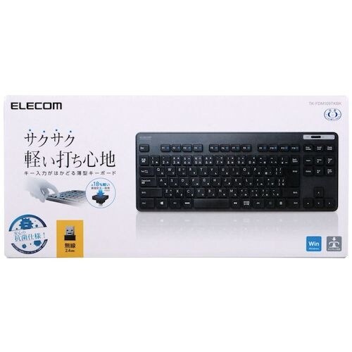 ELECOM 無線キーボード 薄型 メンブレン式