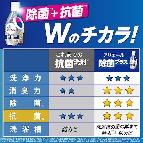 P&G アリエール 除菌プラス 本体 690g