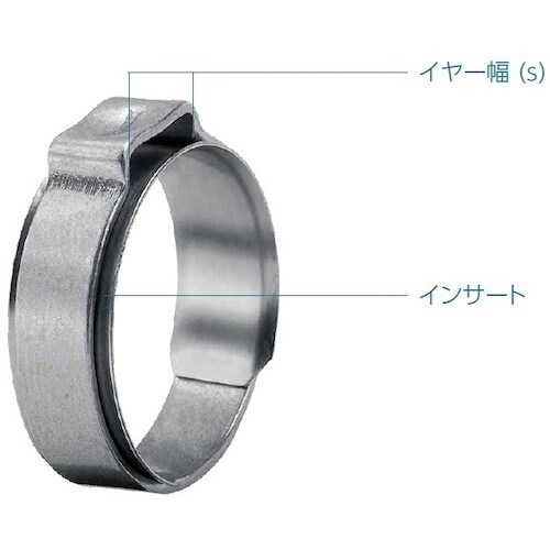 Oetiker PG154 インサート付きイヤーク