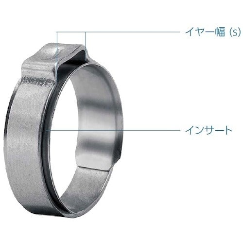 Oetiker PG154 インサート付きイヤーク