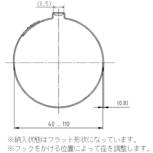 Oetiker PG159 アジャスタブルクランプ