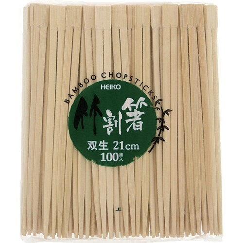 HEIKO 竹割箸 21cm 双生 100本入り