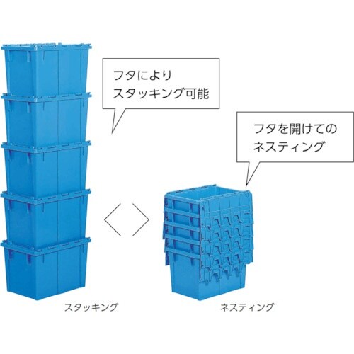 サンコー フタ一体型ネスティングコンテナー 203