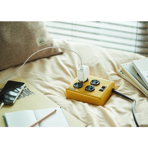 Fargo スチールタップ AC4個口 イエロー