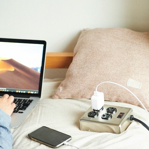 Fargo スチールタップ AC4個口 シルバー