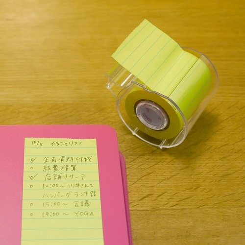 YAMATO メモックロールテープノート 蛍光紙