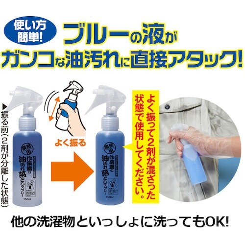 アイメディア 作業着の油汚れ落としスプレー