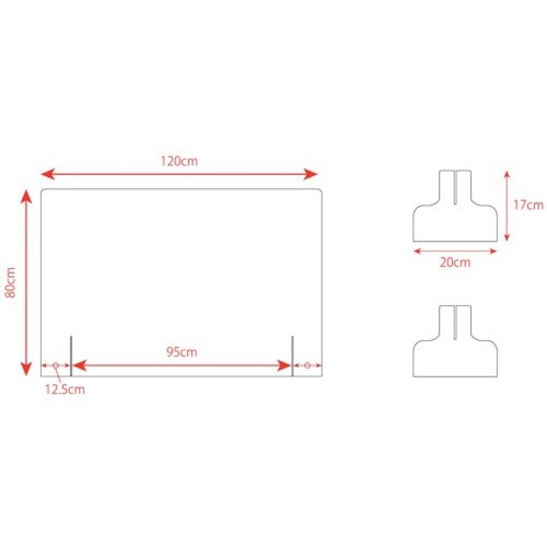 igoods 【売切商品】 開口なしアクリルパーテ