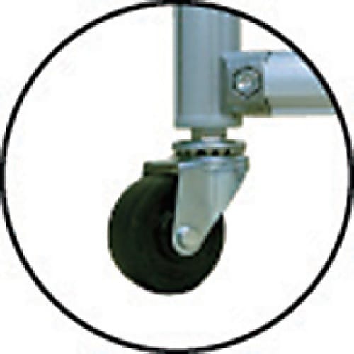 吉野 火花用衝立アルミパイプ 2×2 接続キャスタ