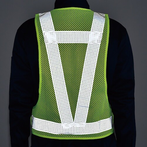 緑十字 メッシュ反射ベスト 反射幅50mmタイプ