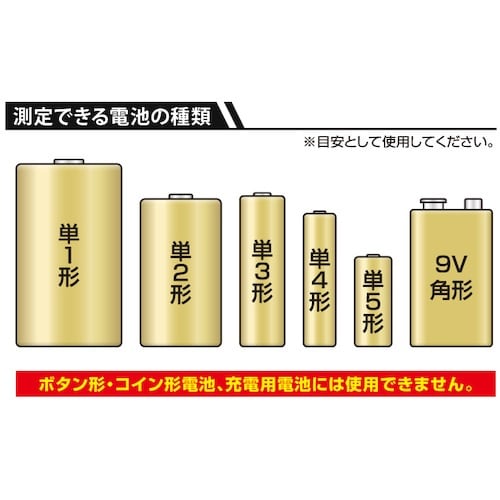 アイメディア 電源不要の電池チェッカー