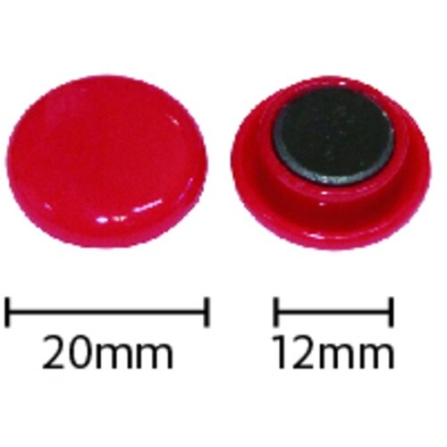 mitsuya カラーマグネット20mm 赤12個