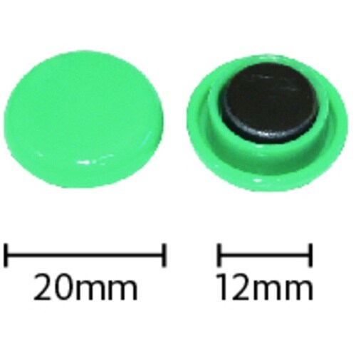 mitsuya カラーマグネット20mm 緑12個