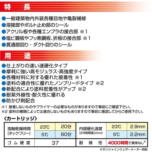 セメダイン POSシールスピード(ノンブリード)