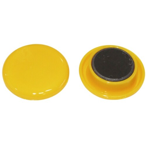 mitsuya カラーマグネット30mm 黄10個