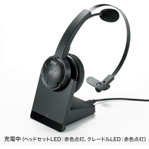 SANWA クレードル付きBluetoothヘッド