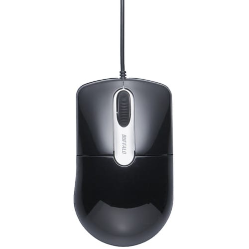 BUFFALO 有線光学式マウス 静音/3ボタン