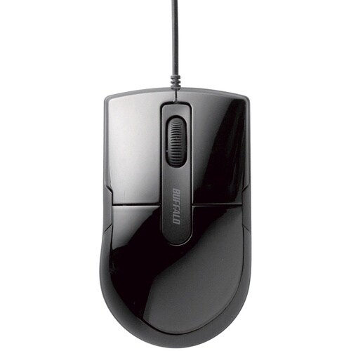 BUFFALO 有線BlueLEDマウス 静音/3