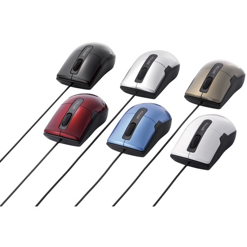 BUFFALO 有線BlueLEDマウス 静音/3