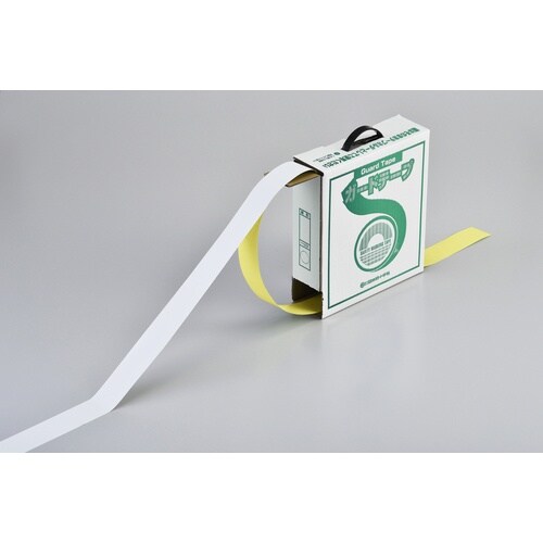 緑十字 ガードテープ(ラインテープ) 白 再剥離タ