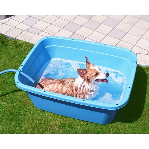 TONBO 角型タライジャンボ 水抜栓付 ブルー