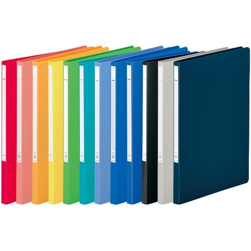 LIHIT A4パンチレスファイル 赤