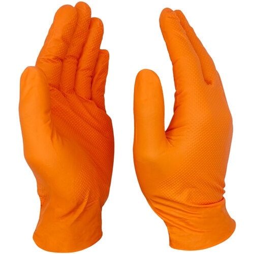 ミタニ エンジニアグローブ50枚入(オレンジ)M
