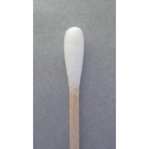 HUBY 6インチ 工業用綿棒(先端砲弾型/木軸)