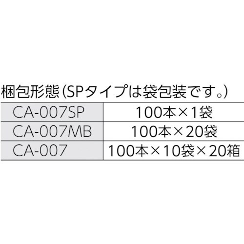 HUBY 6インチ 工業用綿棒(先端砲弾型)CA−