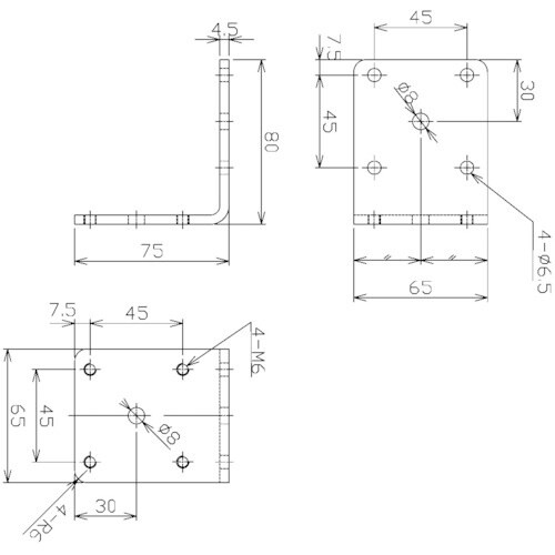 NIKKI 取付金具 L型