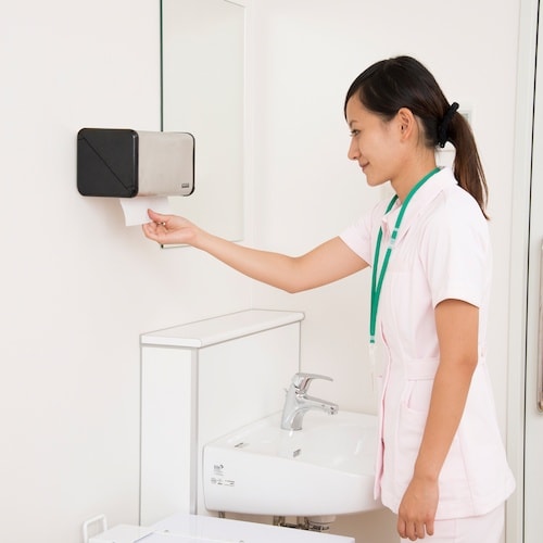 テラモト ステンペーパータオルホルダー