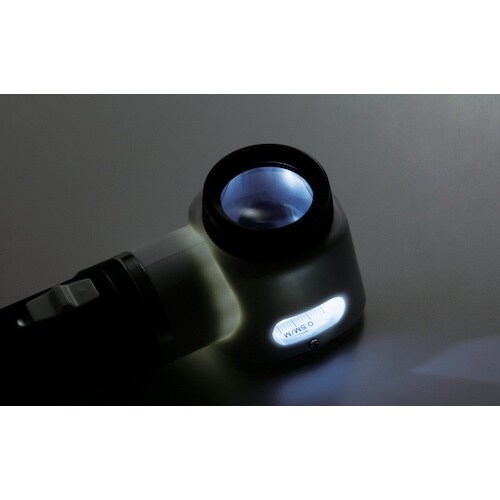 SK 手持ちLEDライトルーペ 10倍 Φ30