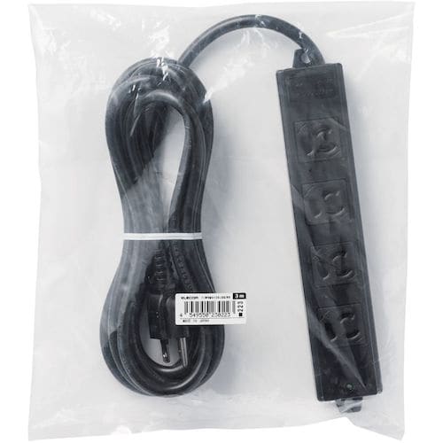 ELECOM タップ 工事用 抜け止め 3P 4個