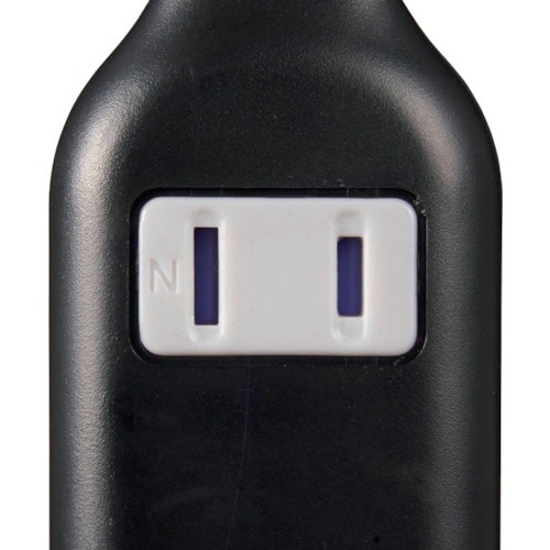 YAZAWA 耐トラ付タップ3個口3mブラック