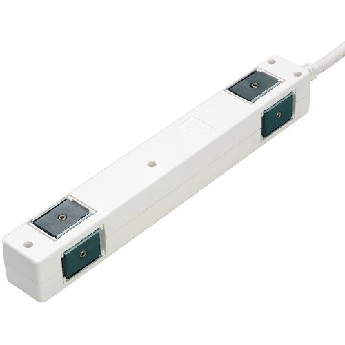 YAZAWA 3Pマグネットタップ6個口2m白