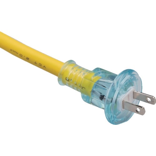 ハタヤ 防雨型2P延長コード20m レモンイエロー