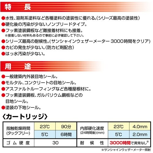 セメダイン POSシールマルチ ホワイト 333m