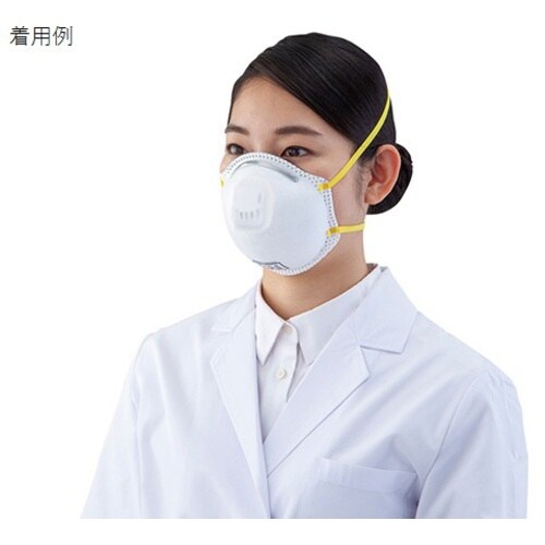 AS 使い捨て式防塵マスク DS2排気弁付 10枚