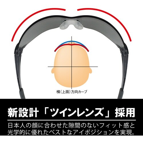 YAMAMOTO 一眼型セーフティグラス レンズ色