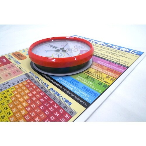 グリーンクロス 熱中症注意標識(防雨型温湿度計付)
